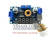 Mạch Hạ Áp XL4015 5A Hiển Thị Trên LED Có Chỉnh Dòng Kèm USB